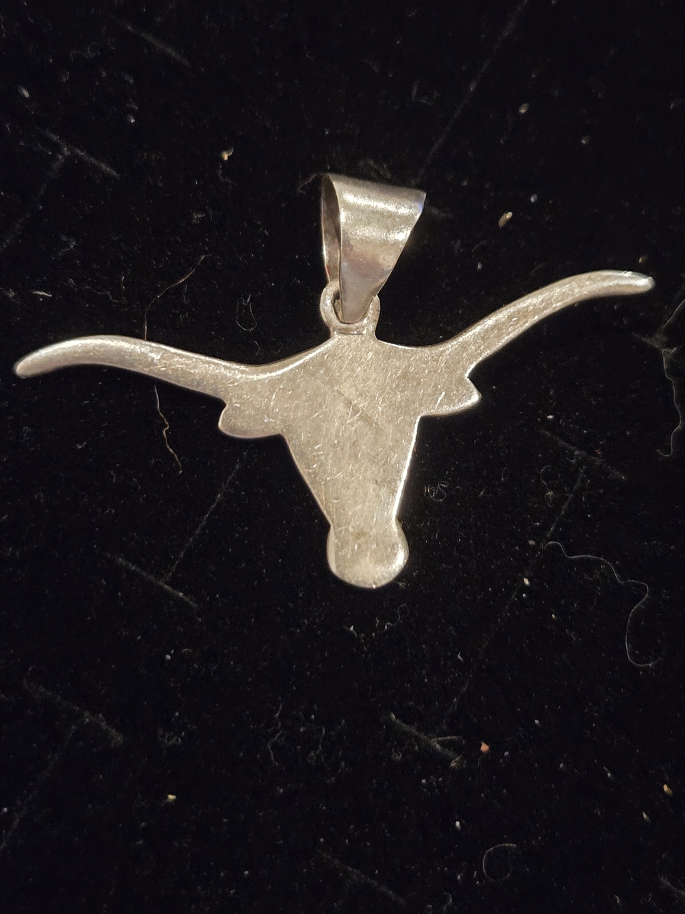 Stwrling Silver Longhorn Pendant